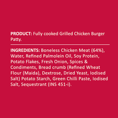 Grilled Chicken Burger Patty