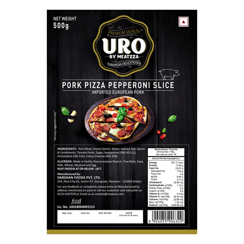 Pork Pizza Pepperoni Slice
