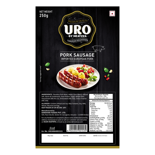 Pork Sausage Imported European Pork