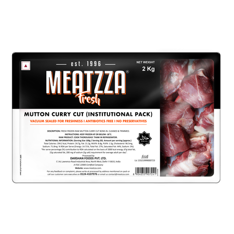 Mutton Curry Cut (Institutional Pack)