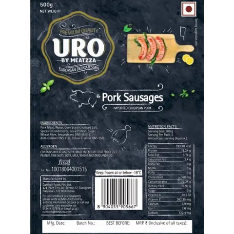 Pork Sausages - Imported Pork