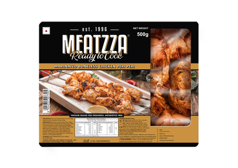 Meatzza Marinated boneless Peri Peri tikka 500g
