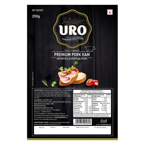 Premium Pork Ham Imported European Pork